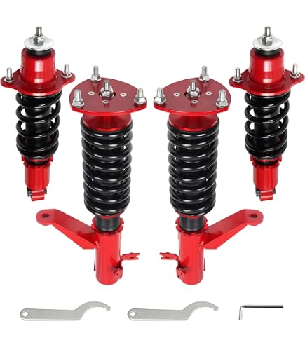 Amazon.com: Coilover Suspension Lowering Kit RED Replacement for
